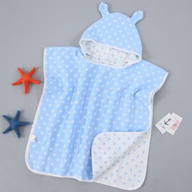 Children's Bath Towel Cape With Cap Pure Cotton Gauze (Option: 13style-One size)