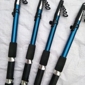 Factory wholesale fishing pole sea rods away to intnal wheel rod fishing rod super hard shot (Option: Blue-2.7)