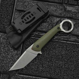 Outdoor Field Self-defense Knife (Color: green)