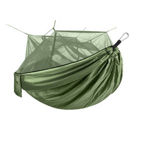 Outdoor Encrypted Mosquito Net Hammock Outdoor Camping With Mosquito Net Hammock (Color: green)