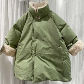 Winter Children's Thick Cotton Coat (Option: Army Green-80cm)