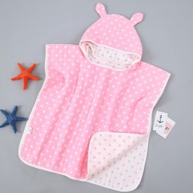 Children's Bath Towel Cape With Cap Pure Cotton Gauze (Option: 16style-One size)